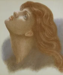 Astarte Syriaca (Venus Astarte) 1875 (giz colorido sobre papel)